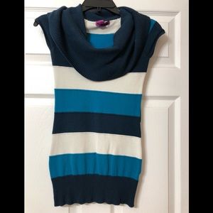 Striped sweater blouse